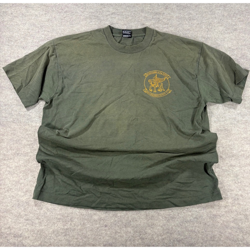 Vintage Fruit of the Loom Best MWSS-271 Marine Wing Support Squadron T-Shirt XL